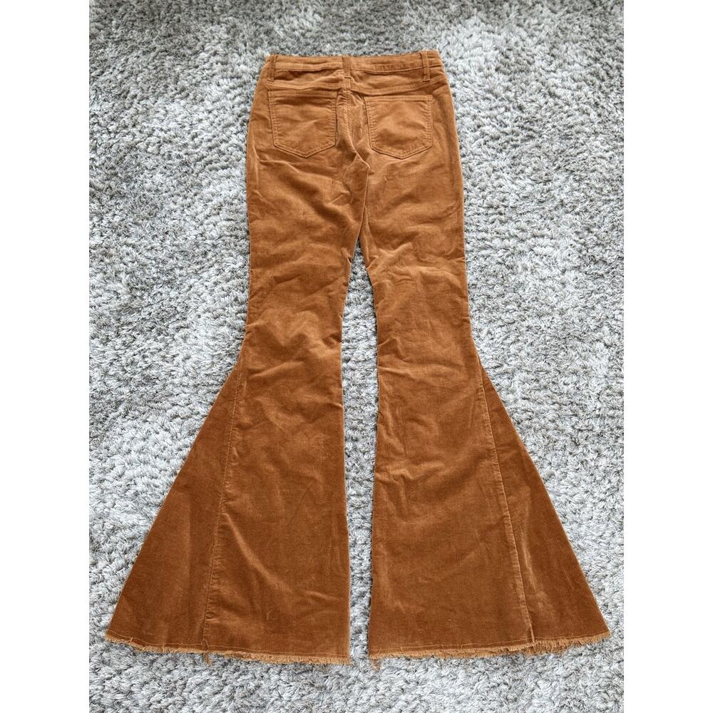 Corduroy Bootcut Flare Pants in Rust - Picture 7 of 16